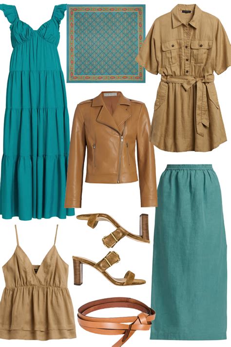 Brown and Teal Outfit Edit | Natalie Yerger