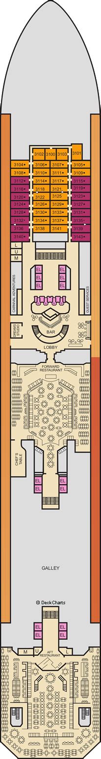 Carnival Radiance Deck Plans: Ship Layout, Staterooms & Map - Cruise Critic