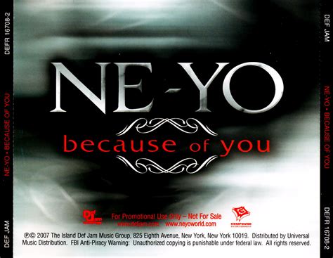 highest level of music: Ne-Yo - Because Of You-Promo-CDS-2007