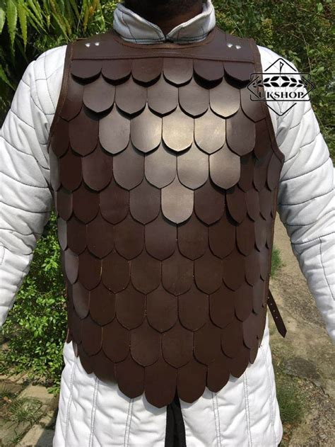 Leather Scale Armor Medieval Leather armor Leather Scale | Etsy