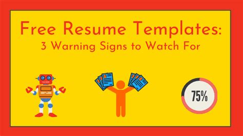 3 Warning Signs for Free Resume Templates | Let's Eat, Grandma