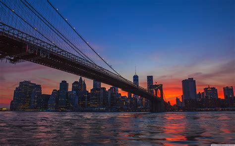 Free download New York City Brooklyn Bridge View 4K HD Desktop Wallpaper for [3840x2400] for ...