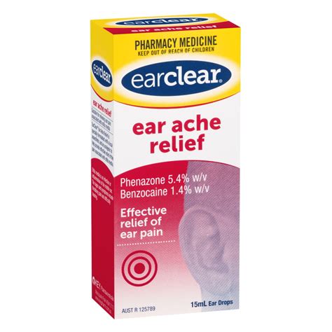 EARCLEAR Ear Ache Relief Drops 15ml - Choice Pharmacy