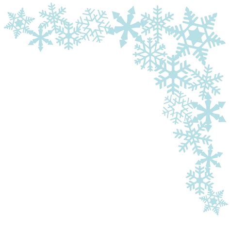 Snowflake Christmas Border 2 Cut File .SVG .DXF .PNG - Etsy