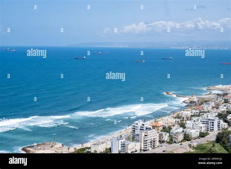 Aerial view of Haifa, Israel Stock Photo - Alamy