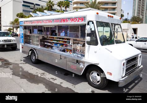 Mobile lunch truck by a construction site, Las Vegas, Nevada, United ...