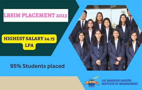 LBSIM Delhi Placement 2023 for PGDM Batch