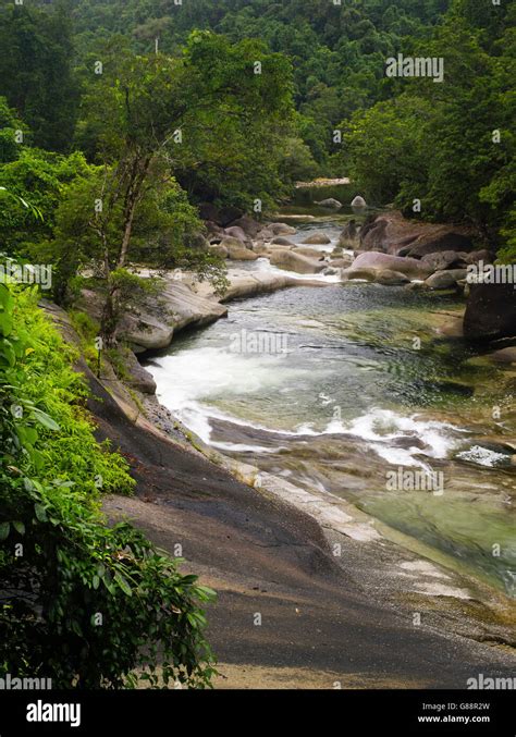 The famous Babinda Boulders along Babinda Creek, near Babinda, QLD ...