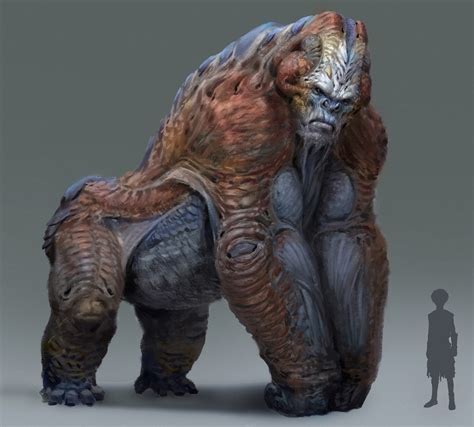 ArtStation - Alien gorilla design, sui yangyang | Fantasy beasts ...