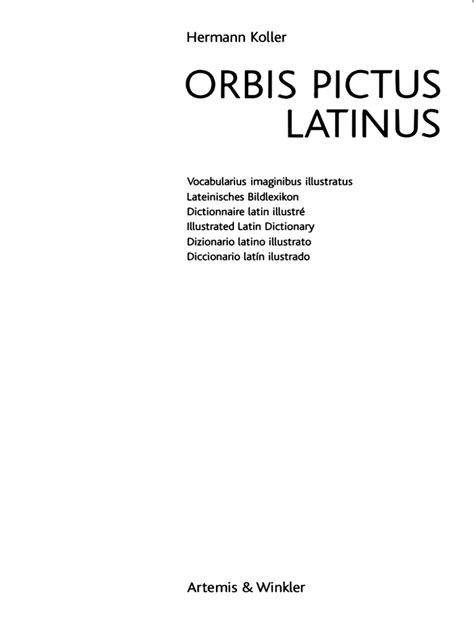 Orbis Pictus Latinus PDF | PDF