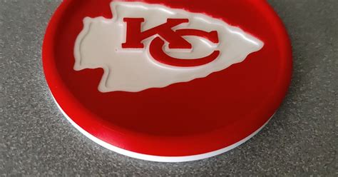 Kansas City Chiefs Coaster by poiqwe29 | Download free STL model | Printables.com
