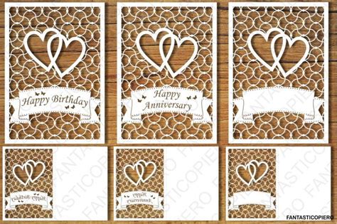 Free Happy Birthday Happy Anniversary Greeting Card blank SVG files ...