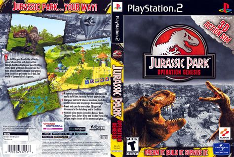 Jurassic Park - Operation Genesis PS2 cover