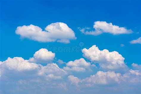 White Clouds Cumulus Floating on Blue Sky for Backgrounds Concept Stock ...