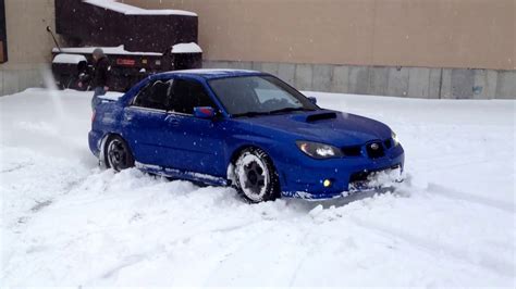 Subaru WRX - Snow Tires really work - YouTube