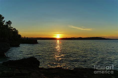 Presque Isle Sunset Glow Photograph by Rachel Cohen | Fine Art America