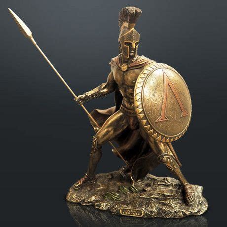 Spartan Warrior King Leonidas Battle Pose// Cast Bronze Statue ...