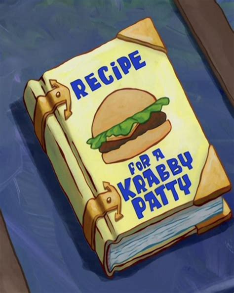 The Krabby Patty formula is the sole property of the Krusty Krab and is to only be discussed in ...