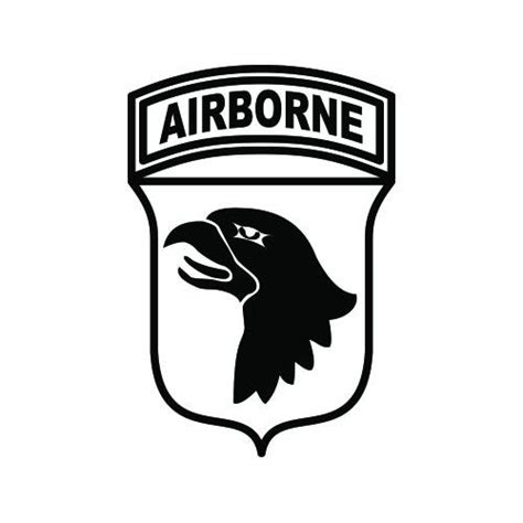 Buy RDW 101st Airborne Division Sticker - Decal - Die Cut - Screaming Eagles - Black 3.39" x 5. ...