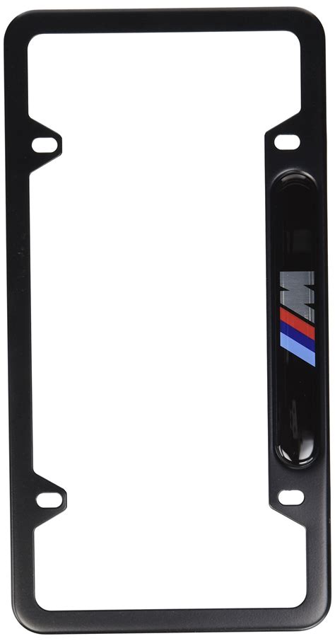 BMW Black Stainless Steel License Frame with M Logo- Buy Online in Kuwait at Desertcart - 9100838.