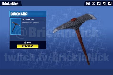 Life-size LEGO Fortnite Pickaxe : FortNiteBR