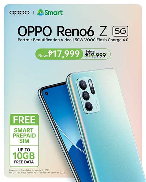 OPPO Reno6 Z 5G promo cuts phone's price by P2,000 ($39) - revü