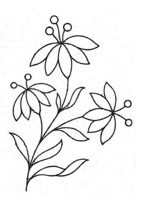 Royce's Hub: Free Embroidery Pattern: A Simple Floral design | Embroidery flowers pattern, Hand ...