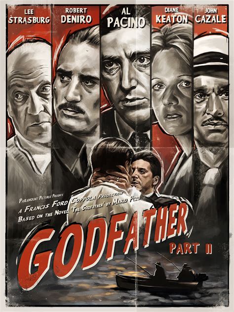 The Godfather Part II - Film Noir Poster on Behance