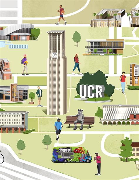 UCR Campus Map and Cover on Behance