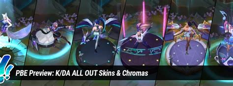 Revelation VR: PBE Preview: K/DA ALL OUT Skins & Chromas