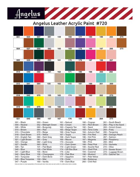 Leather Dye is simply a coloring material. King Ranch Color Chart ...