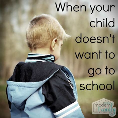 when your child doesn't want to go to school Hate School, School Time, Kids School, School Lunch ...