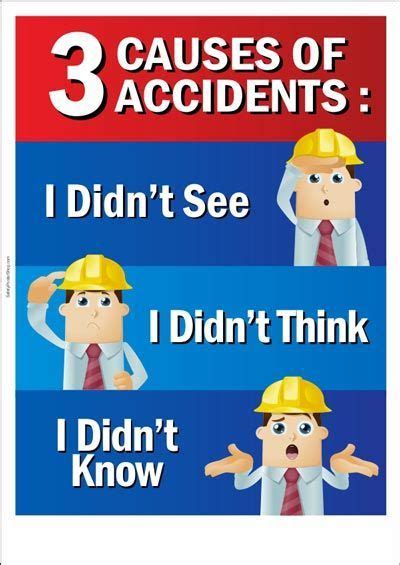 3 Causes of Accidents … Workplace Safety Slogans, Workplace Safety And ...