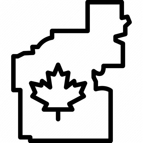 Edmonton, canada, country, landmark, map, continent, contour icon - Download on Iconfinder