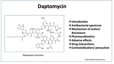 Daptomycin - BioPharma Notes