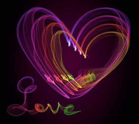 Neon Love | Love wallpaper, Heart wallpaper, Neon