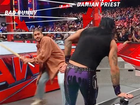 Bad Bunny Attacks WWE's Damian Priest On Raw, Sets Street Fight At Backlash