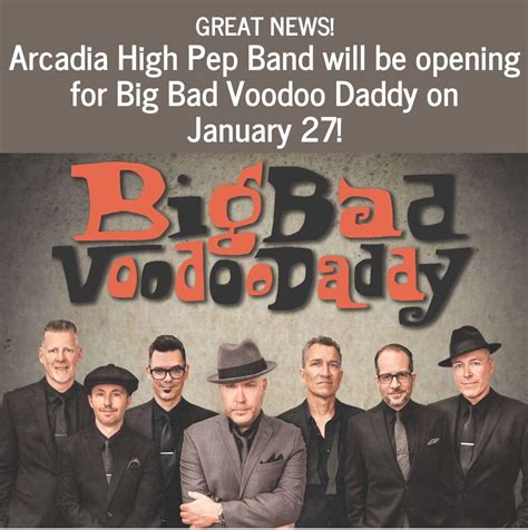 Arcadia Performing Arts Foundation Presents Big Bad Voodoo Daddy - AUSD News Archive & Press ...