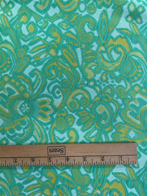 Vintage polyester knit fabric from 50s-60s era double knit | Etsy