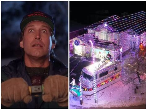 A man in Canada re-created the iconic Griswold house lights display from 'National Lampoon's ...