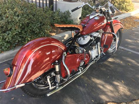 1946 Restored Indian Chief For Sale - Starklite Indian Motorcycles