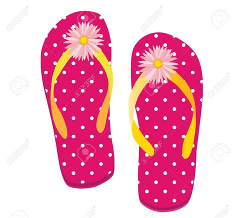 Flip Flop Stock Vector Illustration And Royalty Free Flip Flop Clipart | Free clip art, Clip art ...