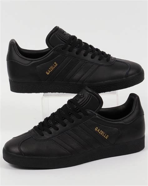 Adidas Gazelle Leather, Trainers, Black, Originals,mens