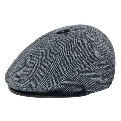 Aliexpress.com : Buy Retro Peaked Cap for Men Gentleman\'s Woolen Newsboy Cap Autumn Winter ...