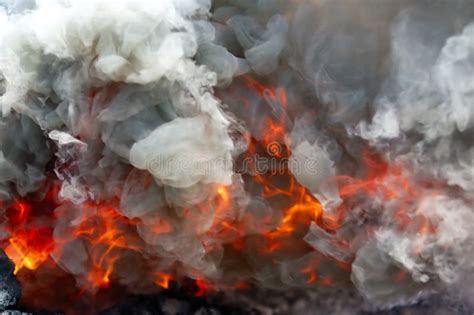 Fire and smoke stock photo. Image of danger, burning, furious - 5167826