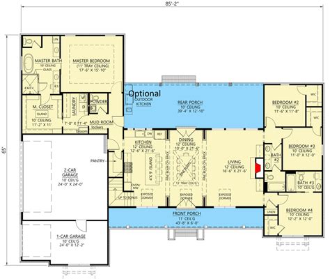 The Summit first floor floorplan - Remington Homes