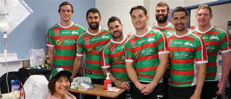 Rabbitohs players support campaign for organ donors on Prince of Wales Hospital visit | Daily ...