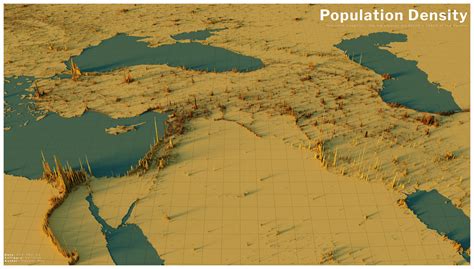 Population density in the Middle East : r/MapPorn