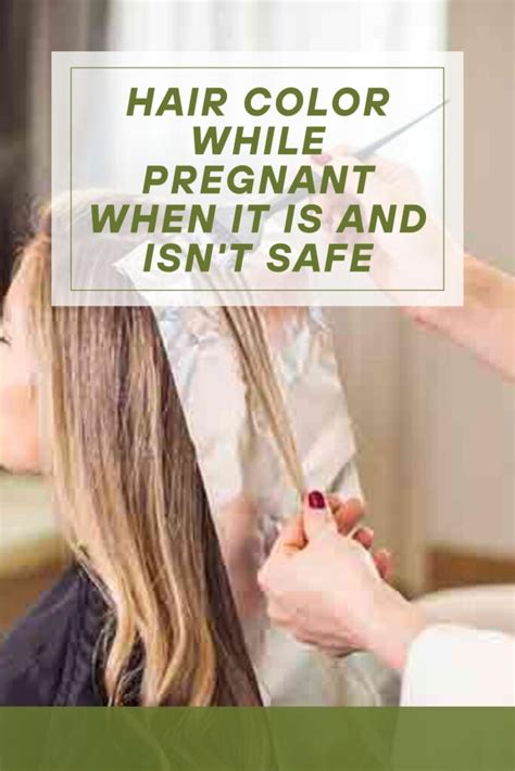 Hair Color While Pregnant-When It Is and Isn't Safe - mommykingdom.com