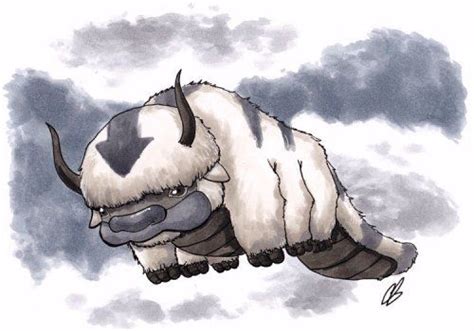 bigchrisgallery: “ Copic marker sketch of Appa! #avatar #airbender #aang #korra #bison #air # ...